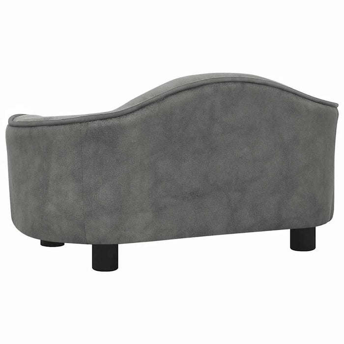 Divano per Cani Grigio 67x47x36 cm in Peluche 171084
