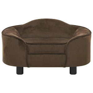 Divano per Cani Marrone 67x47x36 cm in Peluche