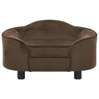 Divano per Cani Marrone 67x47x36 cm in Peluche 171085