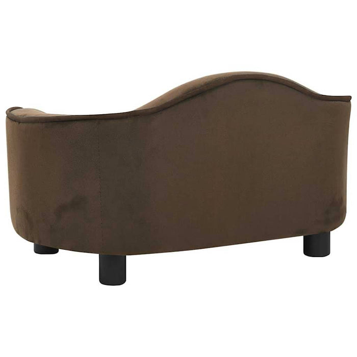 Divano per Cani Marrone 67x47x36 cm in Peluche 171085