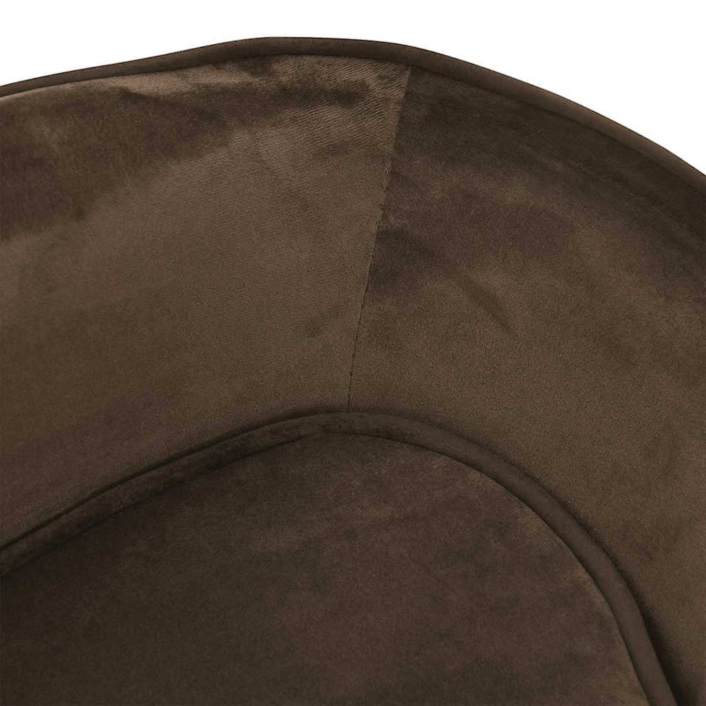 Divano per Cani Marrone 67x47x36 cm in Peluche 171085