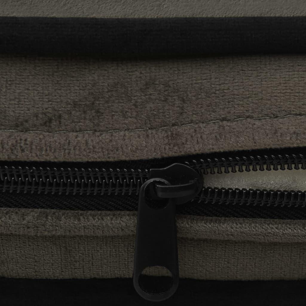 Divano per cani 67 cm peluche grigio scuro 02_0000166