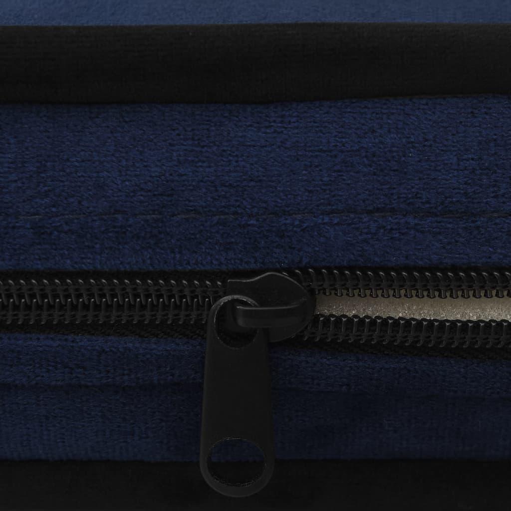 Divano per cani 67 cm peluche blu 02_0000103