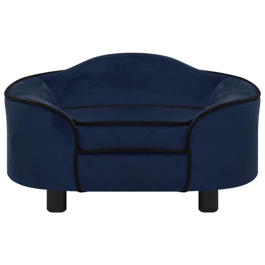 Divano per cani 67 cm peluche blu 02_0000103