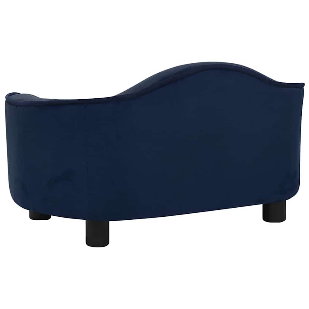 vidaXL Divano per Cani Blu 67x47x36 cm in Peluche