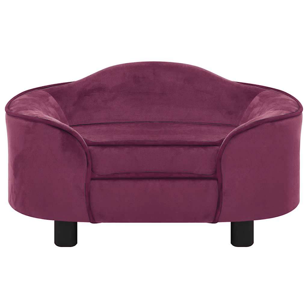 Divano per Cani Borgogna 67x47x36 cm in Peluche 171089