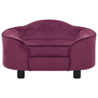 Divano per Cani Borgogna 67x47x36 cm in Peluche 171089