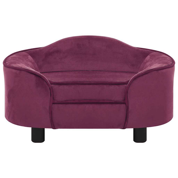 Divano per Cani Borgogna 67x47x36 cm in Peluche 171089