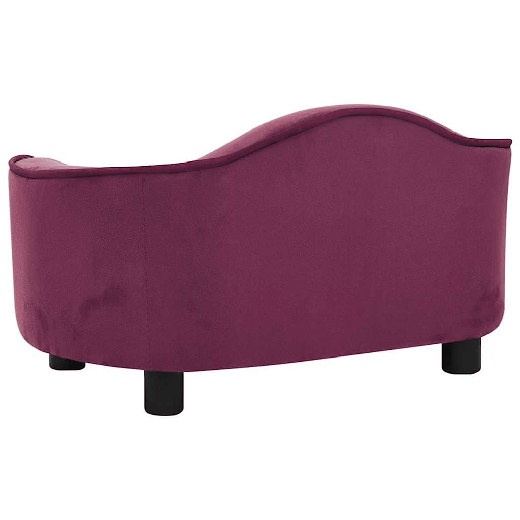 Divano per Cani Borgogna 67x47x36 cm in Peluche 171089