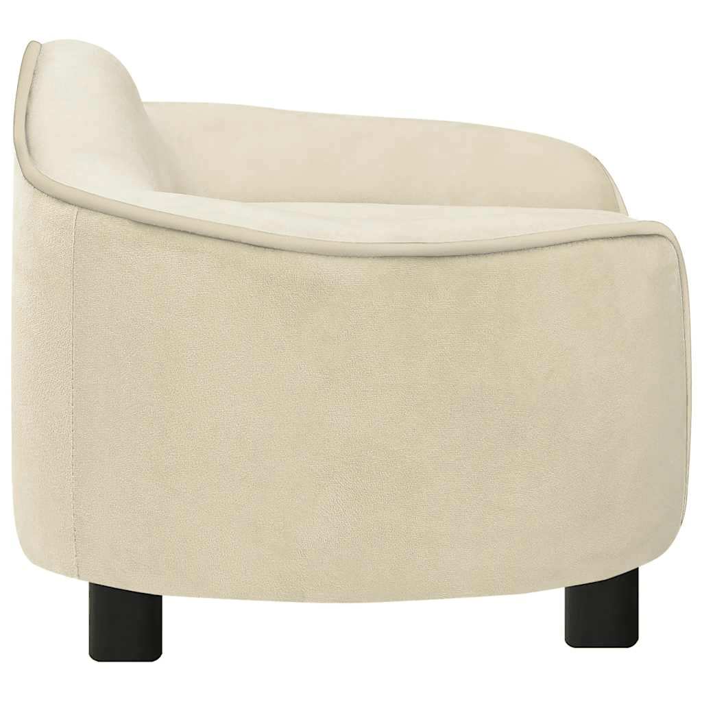 Divano per Cani Crema 67x47x36 cm in Peluche 171090