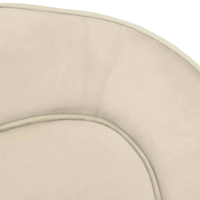 vidaXL Divano per Cani Crema 67x47x36 cm in Peluche