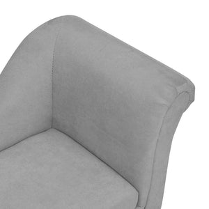 Divano per Cani con Cuscino Grigio 83x44x44 cm in Peluche