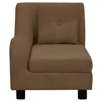 Divano per Cani con Cuscino Marrone 83x44x44 cm in Peluche