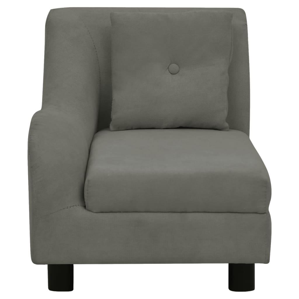 Divano per cani con cuscino 83 cm peluche grigio scuro 02_0000085