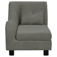 Divano per cani con cuscino 83 cm peluche grigio scuro 02_0000085