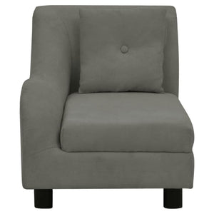 Divano per cani con cuscino 83 cm peluche grigio scuro 02_0000085