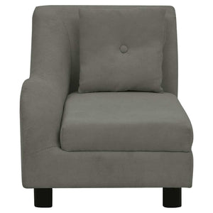 Divano per Cani con Cuscino Grigio Scuro 83x44x44 cm in Peluche