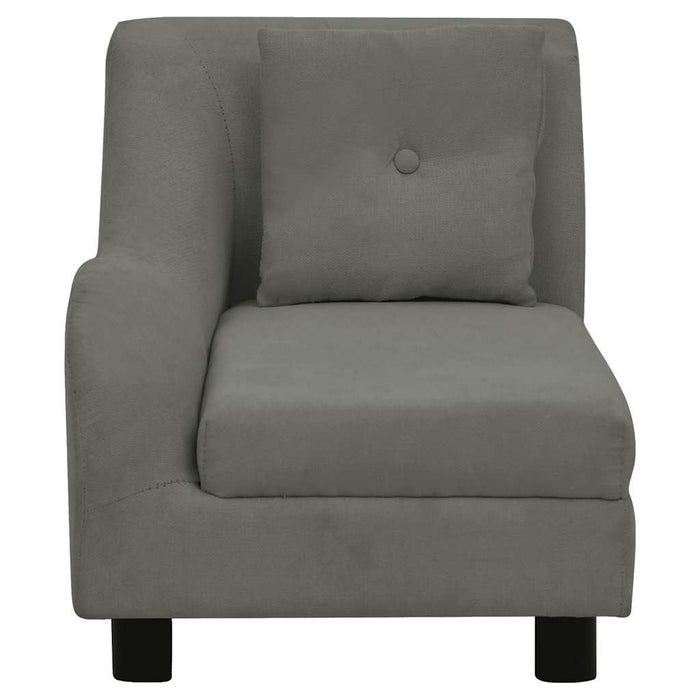 Divano per Cani con Cuscino Grigio Scuro 83x44x44 cm in Peluche