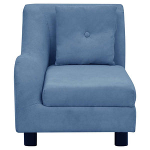Divano per Cani con Cuscino Blu 83x44x44 cm in Peluche