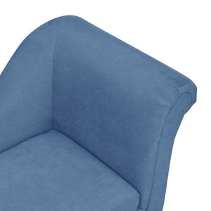 Divano per Cani con Cuscino Blu 83x44x44 cm in Peluche