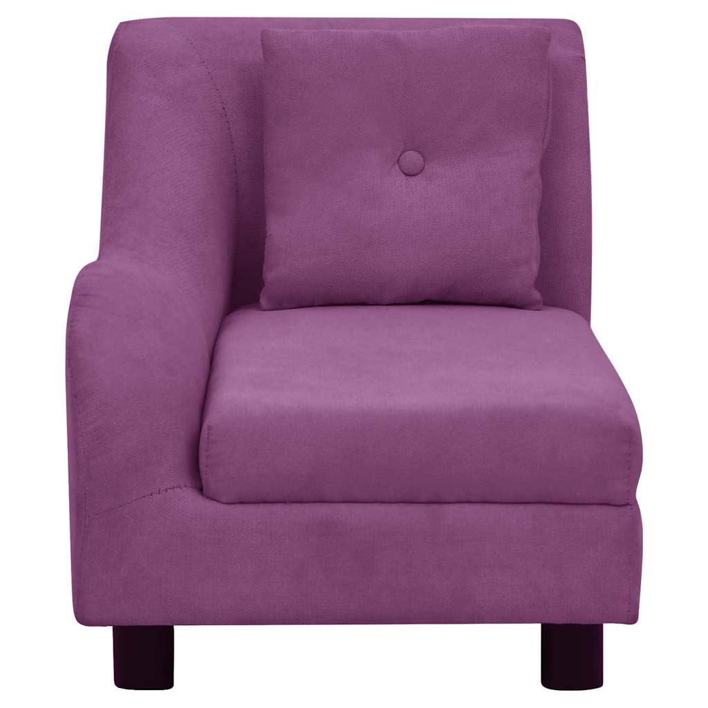 vidaXL Divano per Cani con Cuscino Borgogna 83x44x44 cm in Peluche