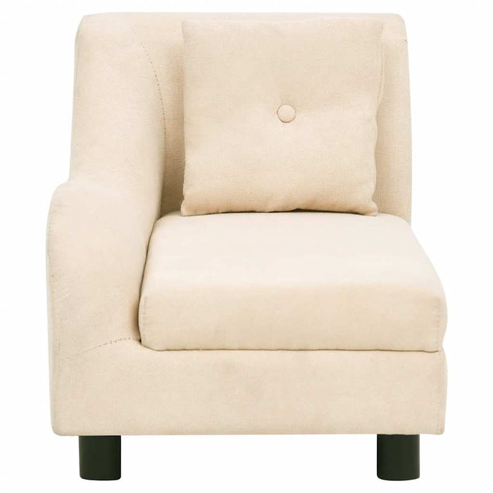 vidaXL Divano per Cani con Cuscino Crema 83x44x44 cm in Peluche