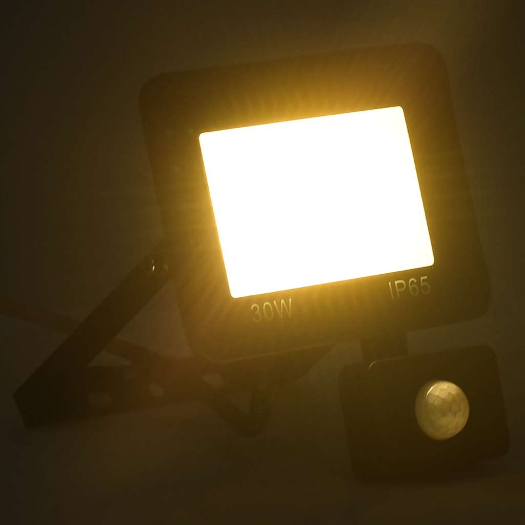 Faretto a LED con Sensore 30 W Bianco Caldocod mxl 103828