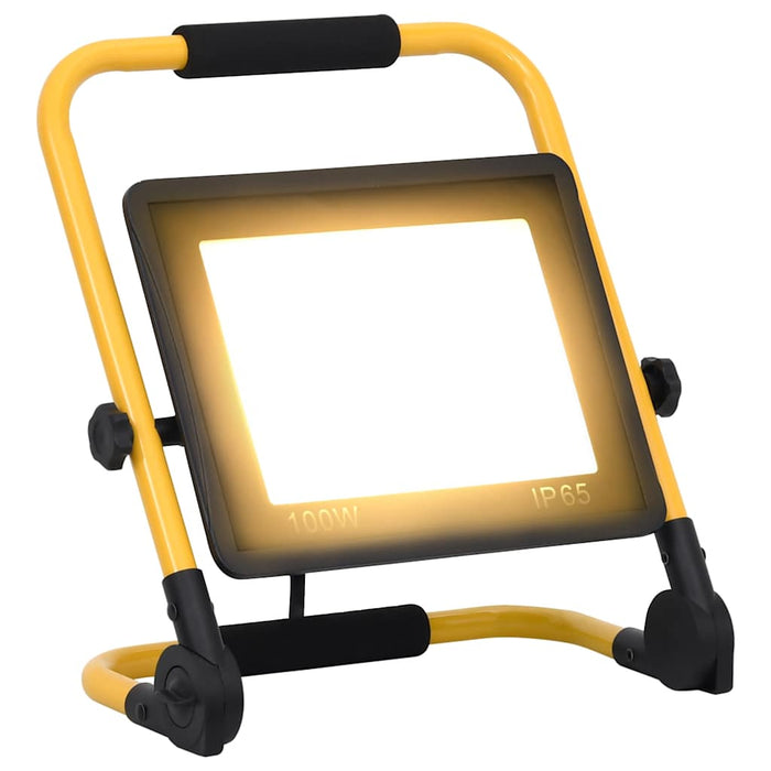 Faretto a LED con Maniglia 100 W Bianco Caldo