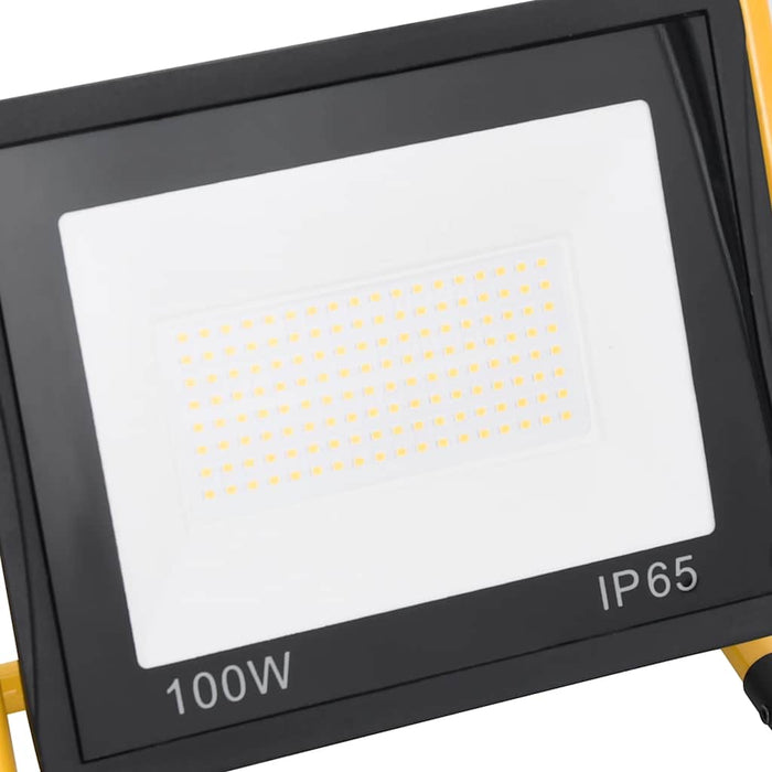 Faretto a LED con Maniglia 100 W Bianco Caldo