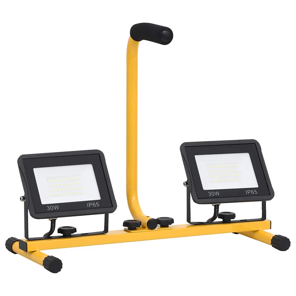 Faretto a LED con Maniglia 2x30 W Bianco Caldo cod mxl 60879