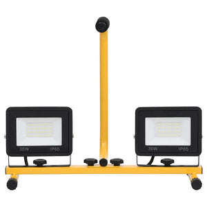 Faretto a LED con Maniglia 2x30 W Bianco Caldo cod mxl 60879