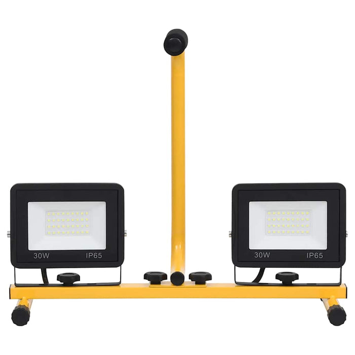 Faretto a LED con Maniglia 2x30 W Bianco Caldo cod mxl 60879