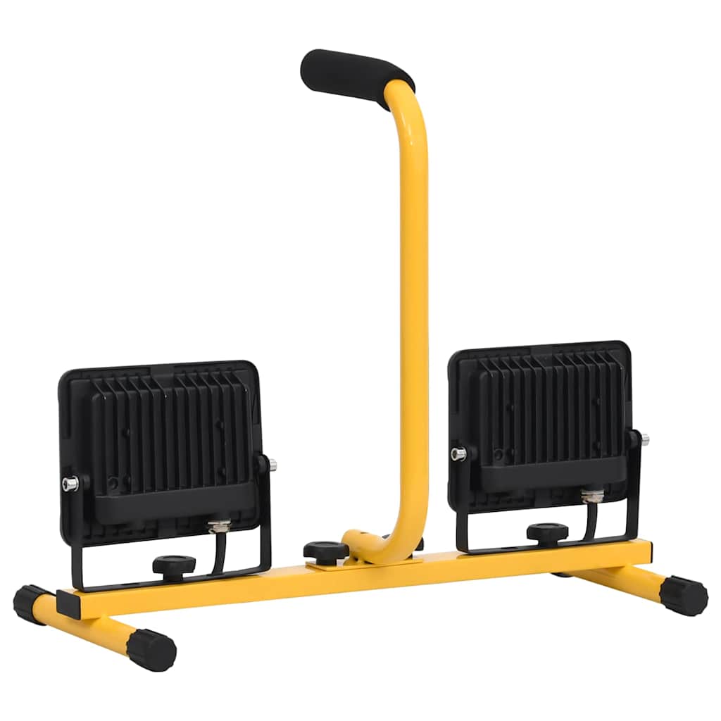 Faretto a LED con Maniglia 2x30 W Bianco Caldo cod mxl 60879