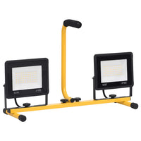 Faretto a LED con Maniglia 2x50 W Bianco Caldo cod mxl 67898