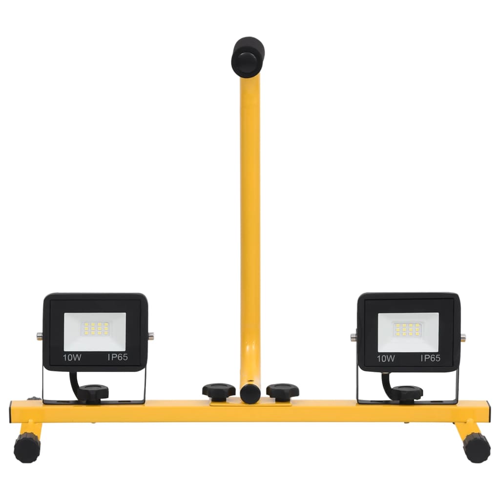 Faretto a LED con Maniglia 2x10 W Bianco Freddo 149648