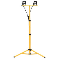 Faretto a LED con Treppiede 2x10 W Bianco Caldo