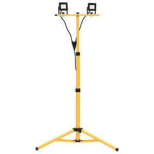 Faretto a LED con Treppiede 2x10 W Bianco Caldo