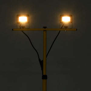Faretto a LED con Treppiede 2x10 W Bianco Caldo