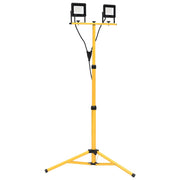 Faretto a LED con Treppiede 2x30 W Bianco Caldo cod mxl 76532