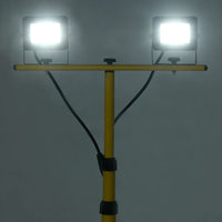Faretto a LED con Treppiede 2x20 W Bianco Freddo