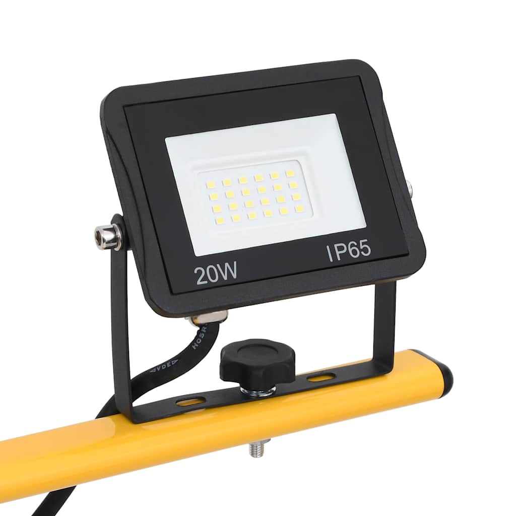 Faretto a LED con Treppiede 2x20 W Bianco Freddo