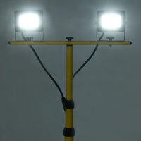 Faretto a LED con Treppiede 2x30 W Bianco Freddo cod mxl 67446