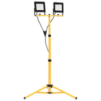 Faretto a LED con Treppiede 2x50 W Bianco Freddo