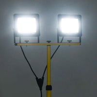 Faretto a LED con Treppiede 2x100 W Bianco Freddo 149662