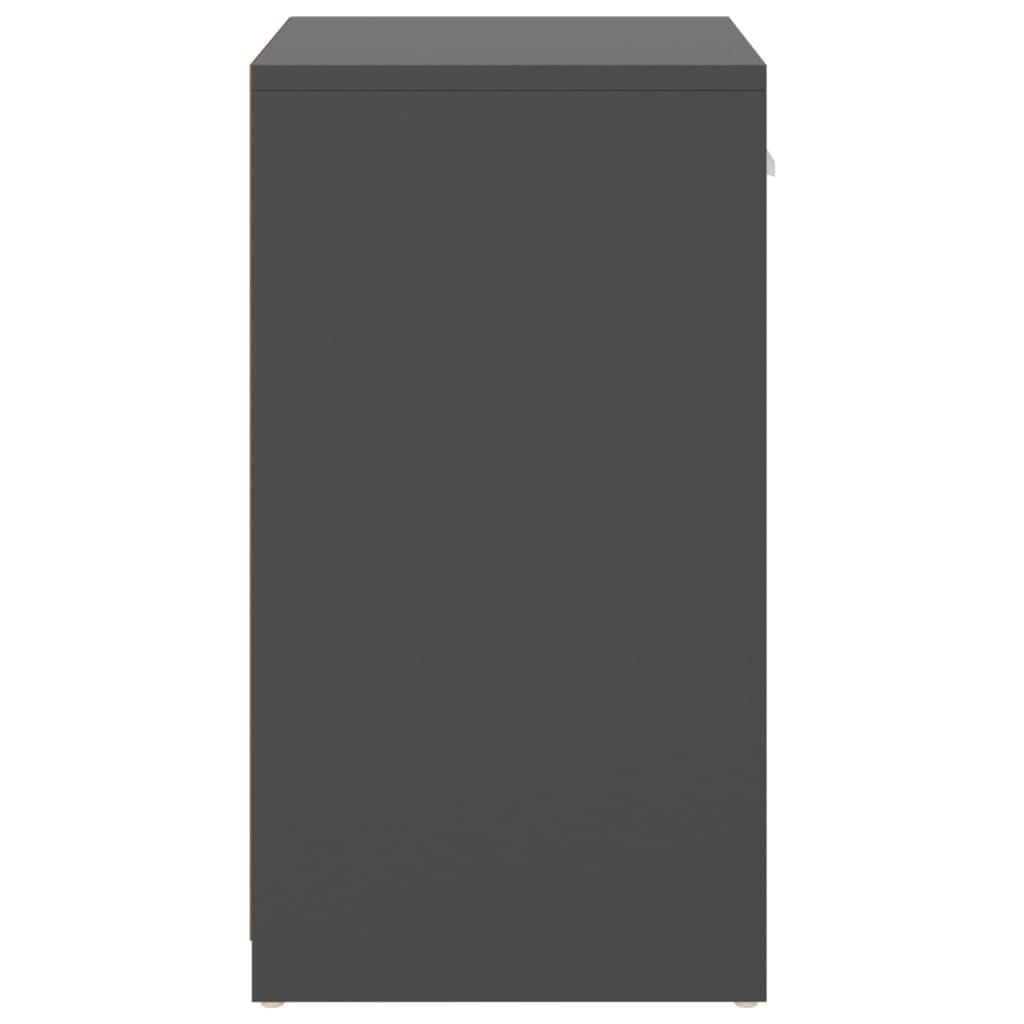 Panca Porta Scarpe Grigia 94,5x31x57 cm in Legno Multistrato 326743