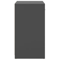 Panca Porta Scarpe Grigia 94,5x31x57 cm in Legno Multistrato 326743