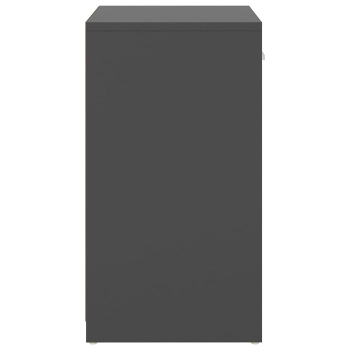 Panca Porta Scarpe Grigia 94,5x31x57 cm in Legno Multistrato 326743