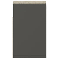 Panca Portascarpe con Cuscino Grigio 104x30x49 cm in Truciolato cod mxl 41735