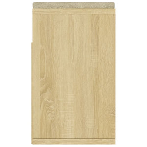 Panca Porta Scarpe Cuscino Rovere Sonoma 104x30x49 Multistrato 326753