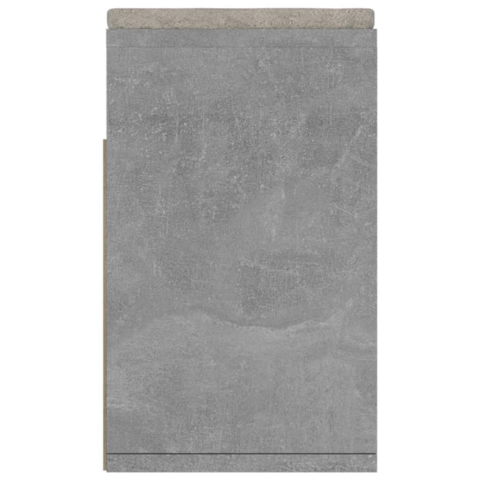 Panca per scarpe, stivali, cassettiera, scaffale, mobili da ingresso, con cuscino, in MDF grigio 02_0022873